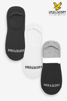 Lyle And Scott Blue Bennet Invisible Socks 3 Pack