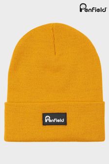 Penfield Yellow Bear Reverse Badge Beanie Hat