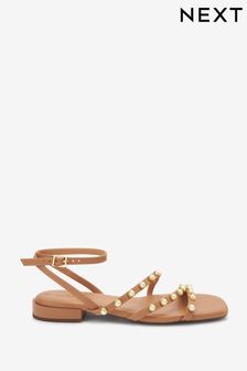 Forever Comfort  Pearl Detail Sandals