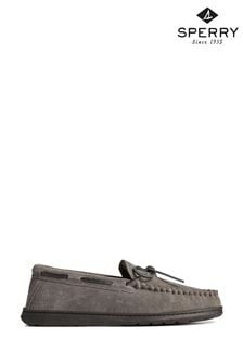 Sperry Grey Doyle Moccasin Slippers