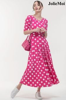 next pink spotty dress