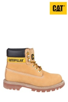CAT Lifestyle Yellow Colorado Lace-Up Boots