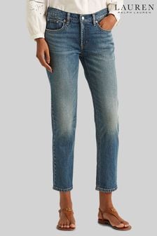 Lauren Ralph Lauren Relaxed Tapered Fit Ankle Length Stretch Denim Jeans (U06631) | £149