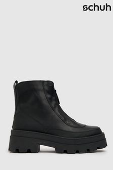 Schuh Black The Edit Pyper Leather Boots