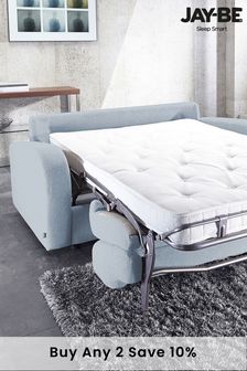 Jay-Be Beds Blue 2 Seater Retro Sofa Bed with Deep Sprung Mattress (U08158) | £1,695