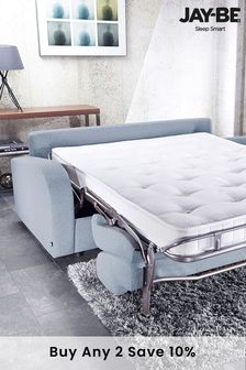 Jay-Be Beds Blue 3 Seater Retro Sofa Bed with Deep Sprung Mattress (U08163) | £1,980