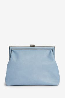 Blue Boxy Frame Clutch Bag (U08580) | £32