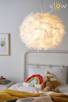 glow White Feather 50cm Shade