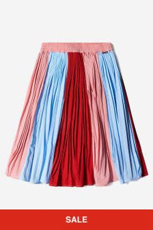 Molo Girls Block Pleats Skirt in Multicoloured