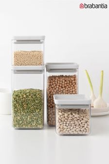 Brabantia Clear TASTY+ Stackable Square Canisters Set
