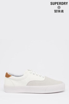 Superdry Premium White Lace-Up Trainers
