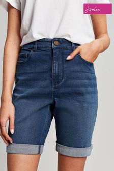 Joules Blue Shirley Long Denim Shorts (U13347) | £45 - £50