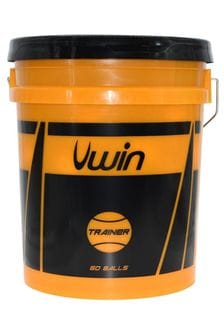 Uwin Yellow Trainer Tennis Balls - Bucket of 60 balls