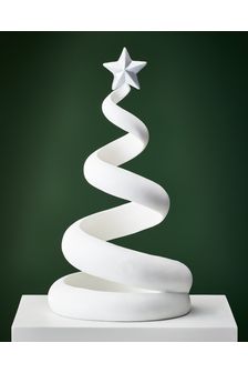 White Abstract Tree Christmas Ornament (U13676) | £20