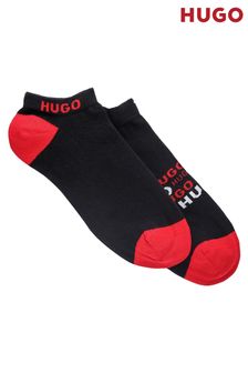 HUGO Black 2 Pack DESIGN Socks