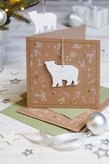 6 Pack Polar Bear Christmas Cards (U14361) | £6
