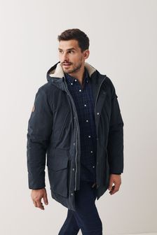 NoName Long coat Navy Blue XL discount 97% MEN FASHION Coats Basic 