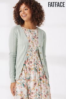 FatFace Green Lily Cardigan
