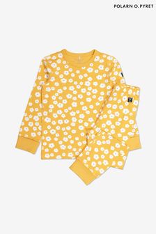 Polarn O. Pyret Organic Cotton Yellow Floral Pyjamas