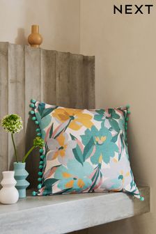 Multi Hothouse Floral Print Cushion