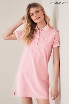 GANT Womens Pink Sunfaded Polo Dress
