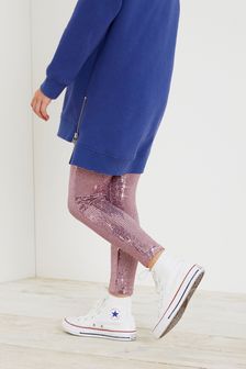 Pink Sequin Sparkle Leggings (3-16yrs) (U16425) | £13 - £18