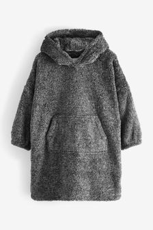 Grey Soft Touch Fleece Hooded Blanket (3-16yrs) (U17232) | £21 - £28