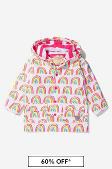 Hatley Kids & Baby Girls White Pretty Rainbows Raincoat