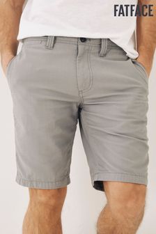 FatFace Grey Stow Flat Front Shorts