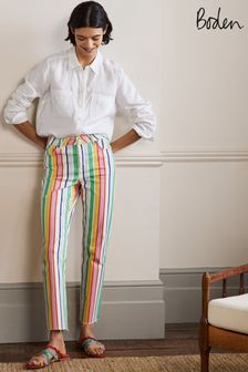 Boden Pink Relaxed Straight Jeans
