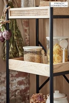 French Connection Clear Glass Small Storage Jar