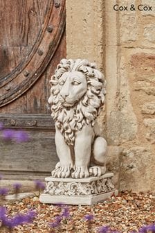 Cox & Cox Cream Decorative Lion Sculpture (U18816) | £125