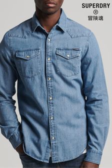 Superdry Blue Vintage Western Shirt (U19051) | £55