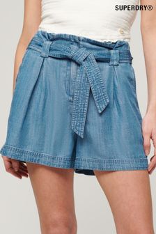 Superdry Blue Vintage Paper Bag Shorts (U19343) | £40