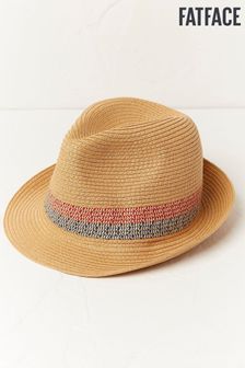 FatFace Stripe Trilby Natural Hat