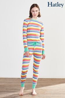 Hatley Rainbow Stripes Organic Cotton Women's Pyjama Set