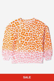 Molo Girls Organic Cotton Faded Jaguar Sweater in Multicoloured