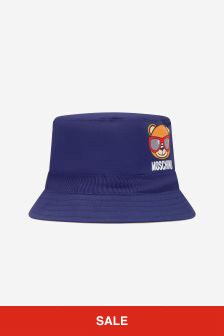 Moschino Kids Baby Unisex Cotton Teddy Logo Hat