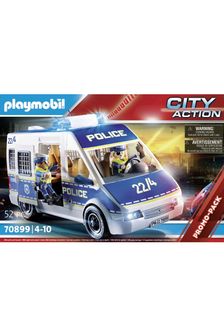 Playmobil UK 70899 City Action Police Van with Lights and Sound