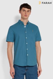 Farah Brewer Short Sleeve Shirt in Blue