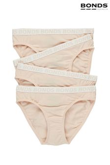 Bonds Girls Pink Sport Bikini Briefs 4 Pack (U23769) | £12
