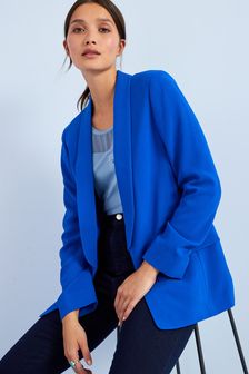 Relaxed Soft Crepe Blazer