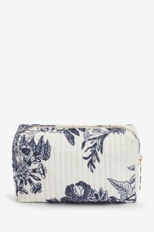 Blue Floral Print Make-Up Bag (U24638) | £16