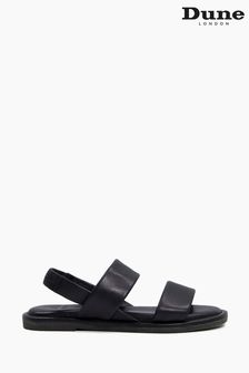 Dune London Black Laude Cushion Comfort Flat Sandals (U24675) | £75