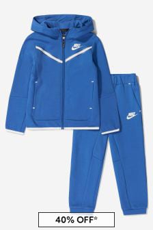 Nike Baby Boys Tech Fleece Tracksuit in Blue