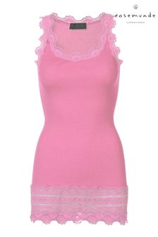 Rosemunde Pink Silk And Cotton Lace Top