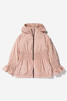 Moncler Enfant Girls Hooded Kamilet Jacket in Pink