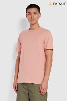 Farah Pink Rose Danny Short Sleeve Crew Neck T-Shirt