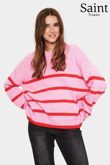 AcbShops | Buy Women's Calvin Klein Saint Tropez Cotton Mix Knitwear Online  | Calvin Klein Block Monogram Long Sleeve T-Shirt