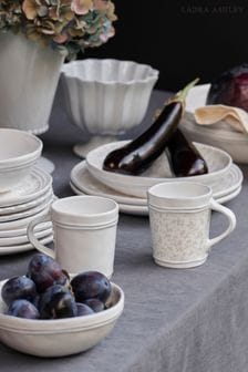 Set of 2 White Artisan Collectables Mugs